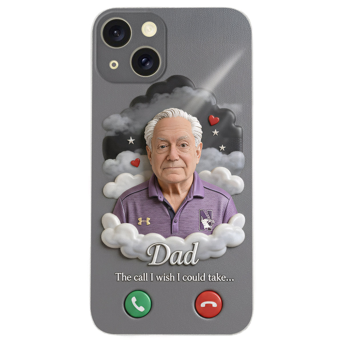The Call I Wish I Could Take... - Personalized Memorial Leather Phone Case