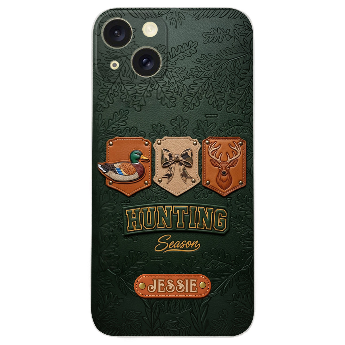 Hunting Season - Personalized Hunting Leather Phone Case