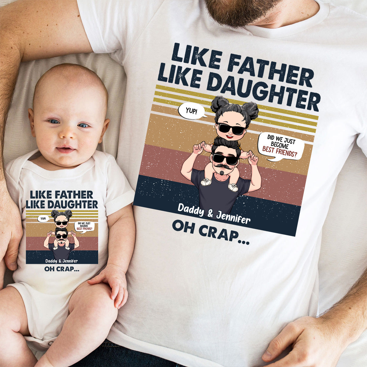 Did We Just Become Best Friends? - Gift for dad, newborn, baby/infant (0-1 year), new dad - Personalized Set