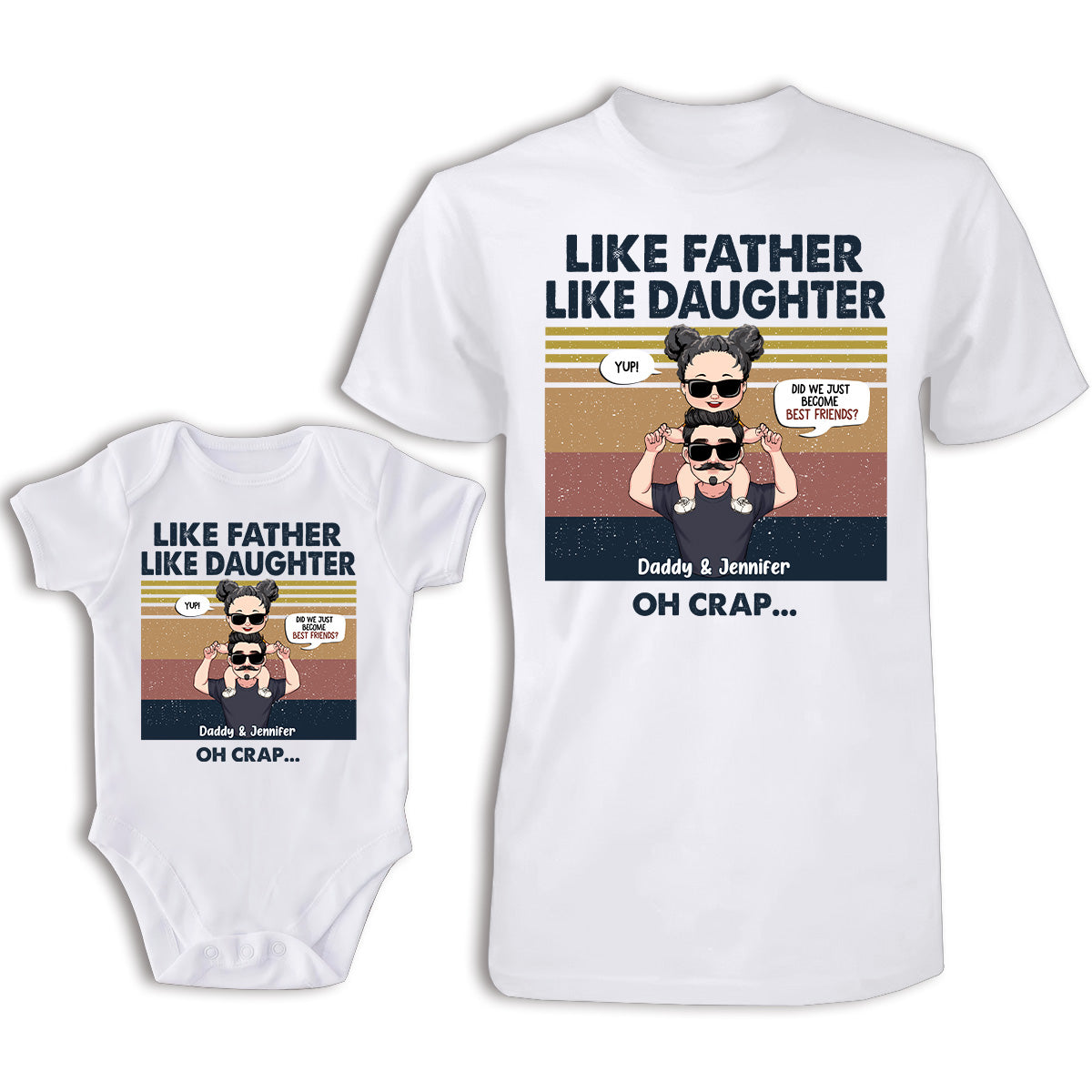 Did We Just Become Best Friends? - Gift for dad, newborn, baby/infant (0-1 year), new dad - Personalized Set