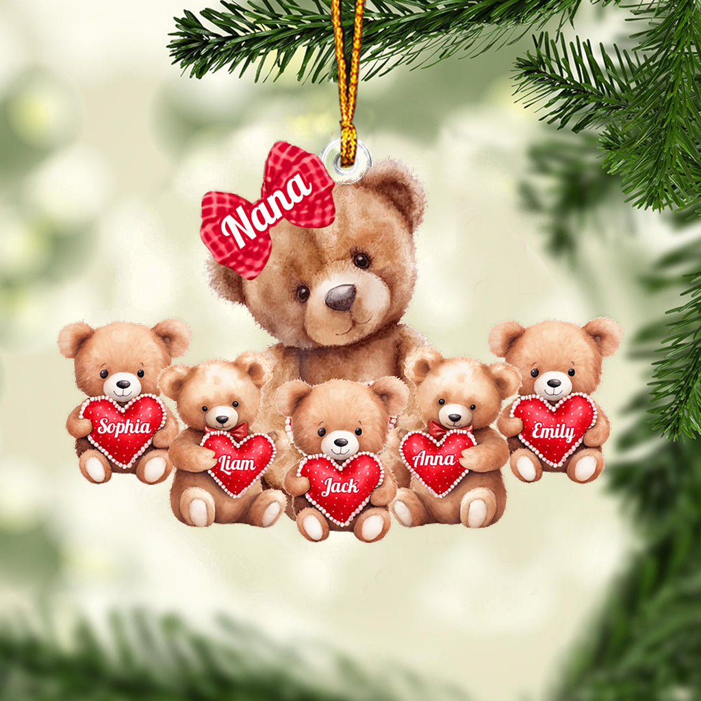 Best Gift For Grandma Ánd Mom - Personalized Grandma Custom Shaped Ornament