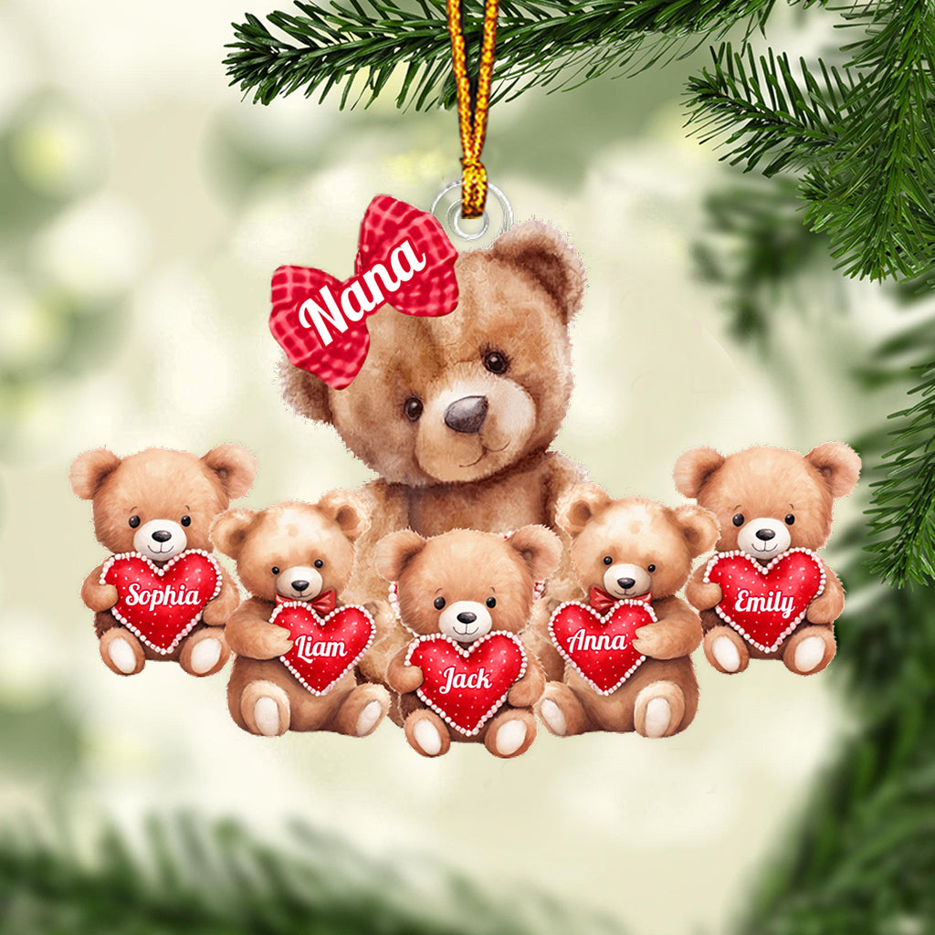 Best Gift For Grandma Ánd Mom - Personalized Grandma Custom Shaped Ornament