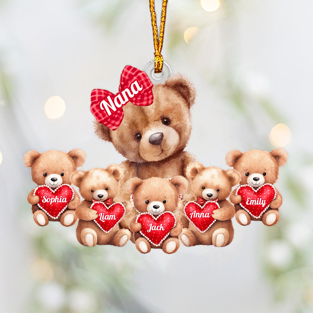 Best Gift For Grandma Ánd Mom - Personalized Grandma Custom Shaped Ornament