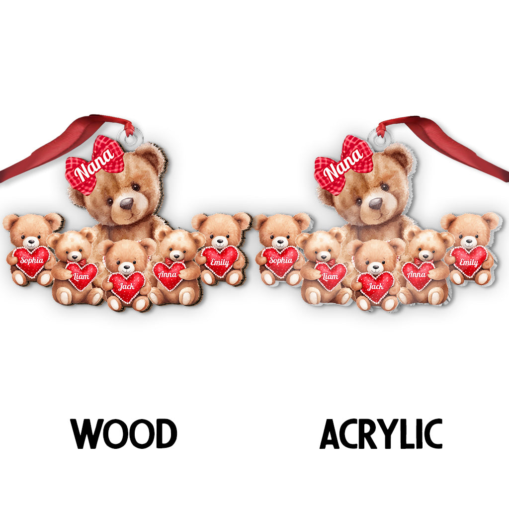 Best Gift For Grandma Ánd Mom - Personalized Grandma Custom Shaped Ornament