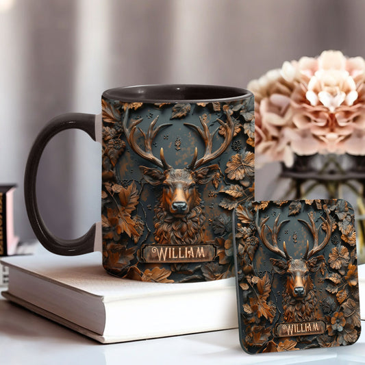 Stunning Deer - Personalized Hunting Accent Mug