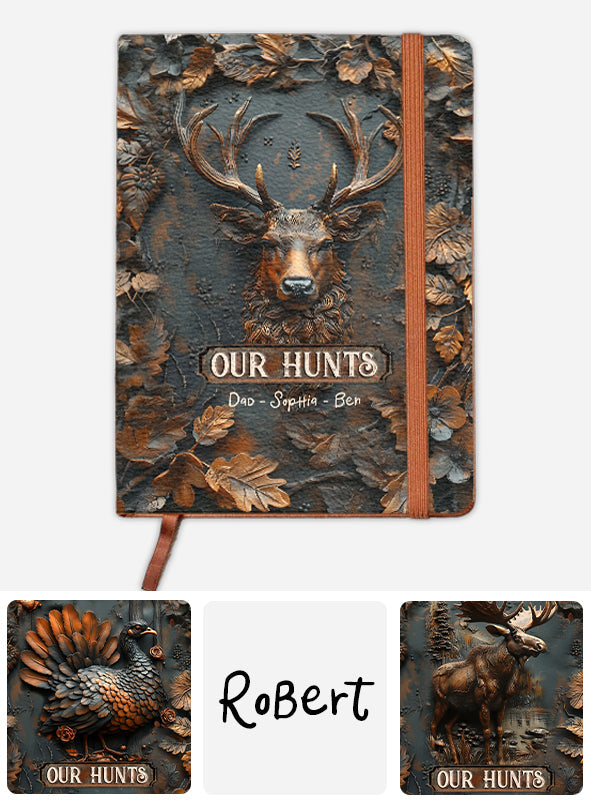 Our Hunting - Personalized Hunting Leather Journal