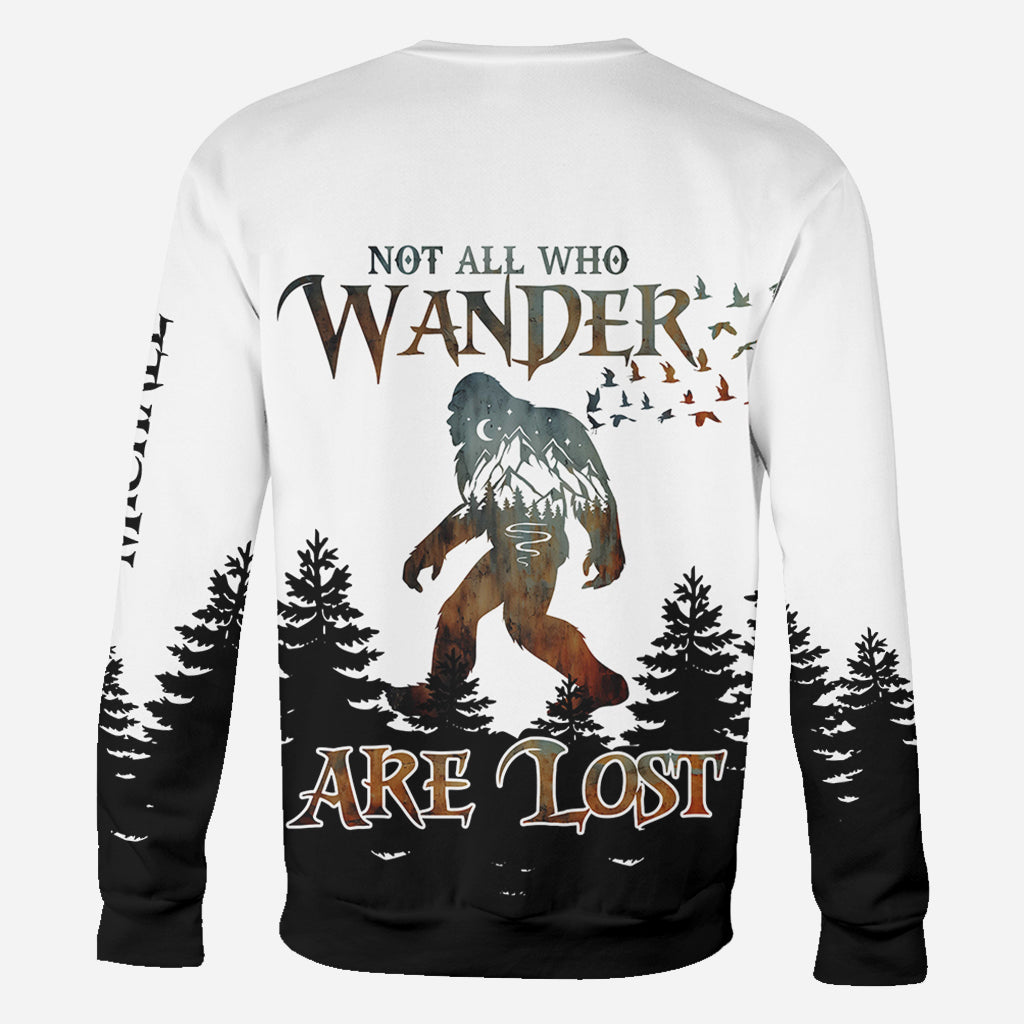 Not All Those Who Wander Are Lost - Personalized Camping All Over Shirt