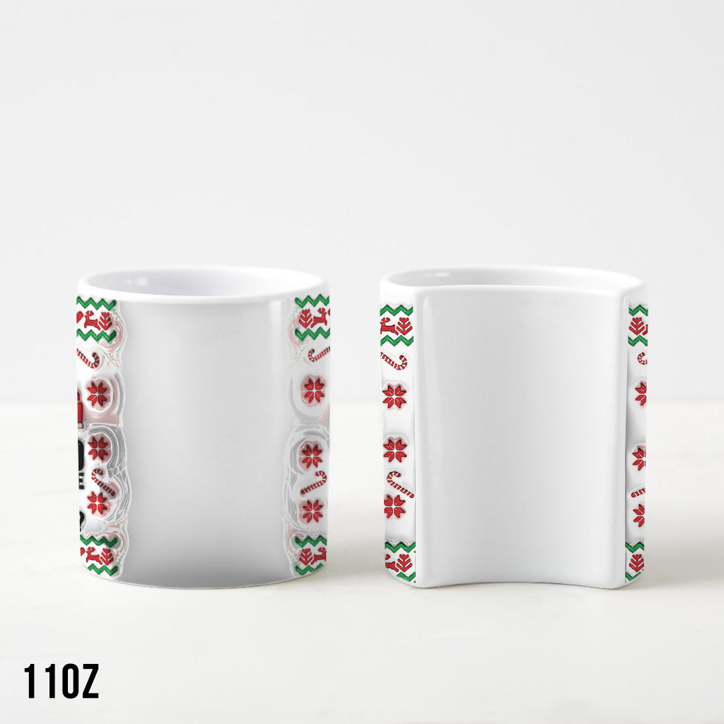 Bend Over And I Will Show You - Personalized Couple Matching Heart Handle Mug