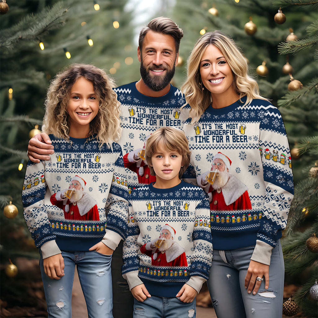 Ho Ho Holy Sh*t I'm Drunk - Personalized Beer Ugly Sweater