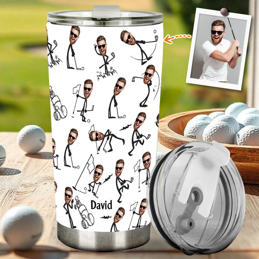 Funny Gift For Golf Dad, Uncle, Husband, Son... - Personalized Golf Tumbler