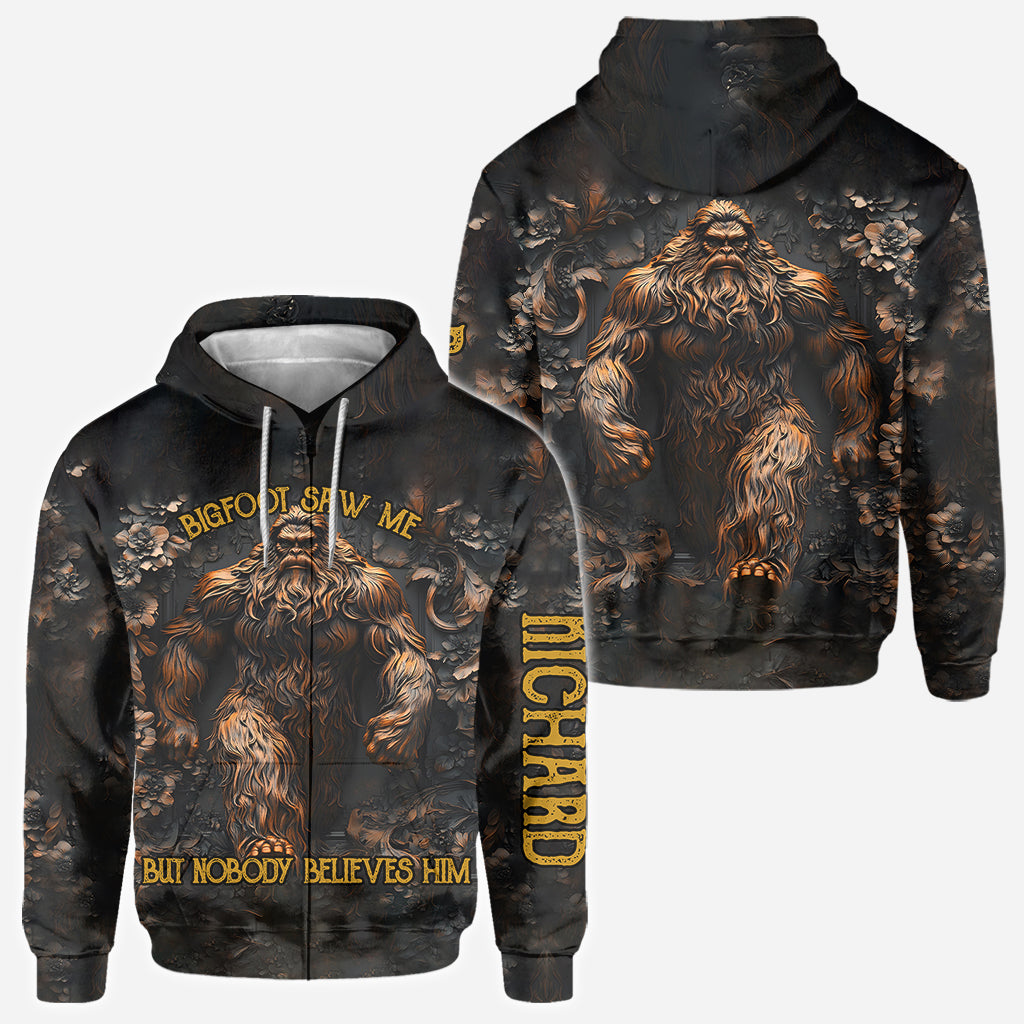 Bigfoot Saw Me - Personalized Camping All Over Shirt