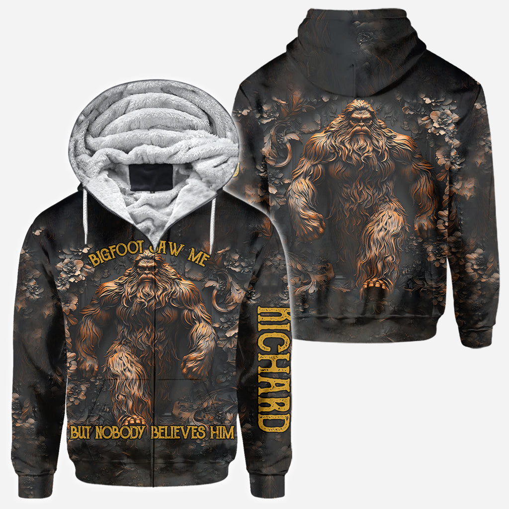 Bigfoot Saw Me - Personalized Camping All Over Shirt