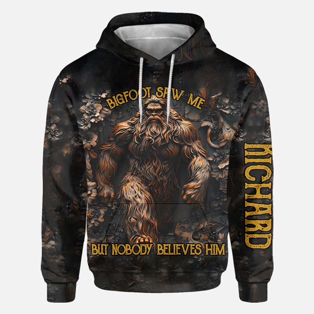 Bigfoot Saw Me - Personalized Camping All Over Shirt