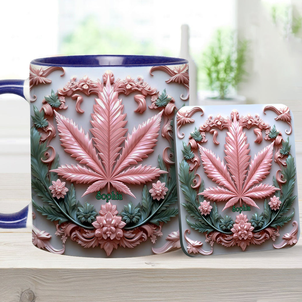 Stunning Leaf - Personalized Weed Accent Mug