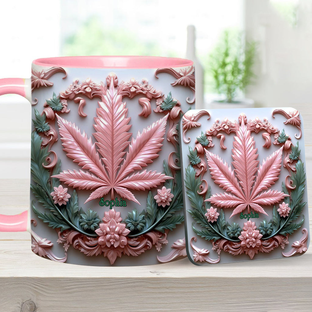 Stunning Leaf - Personalized Weed Accent Mug