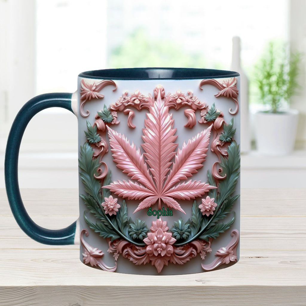 Stunning Leaf - Personalized Weed Accent Mug