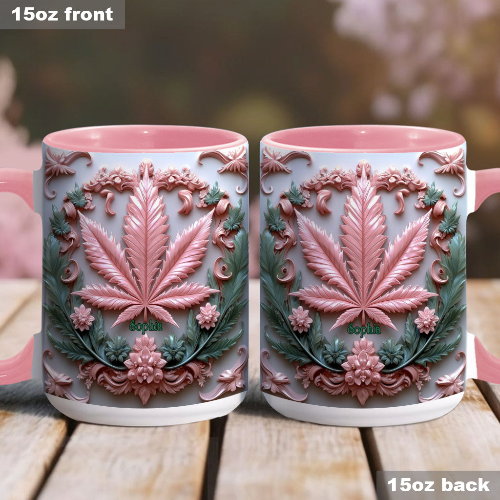 Stunning Leaf - Personalized Weed Accent Mug