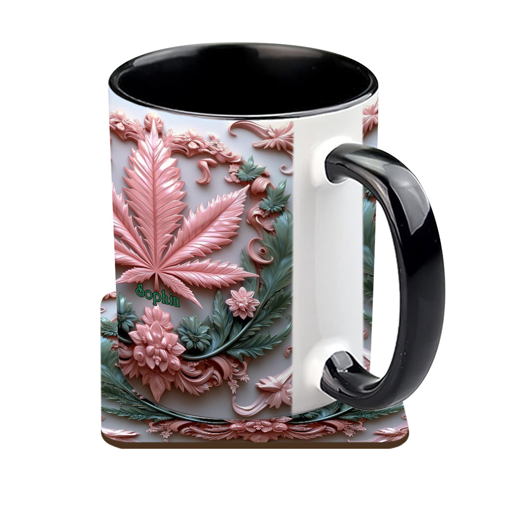 Stunning Leaf - Personalized Weed Accent Mug