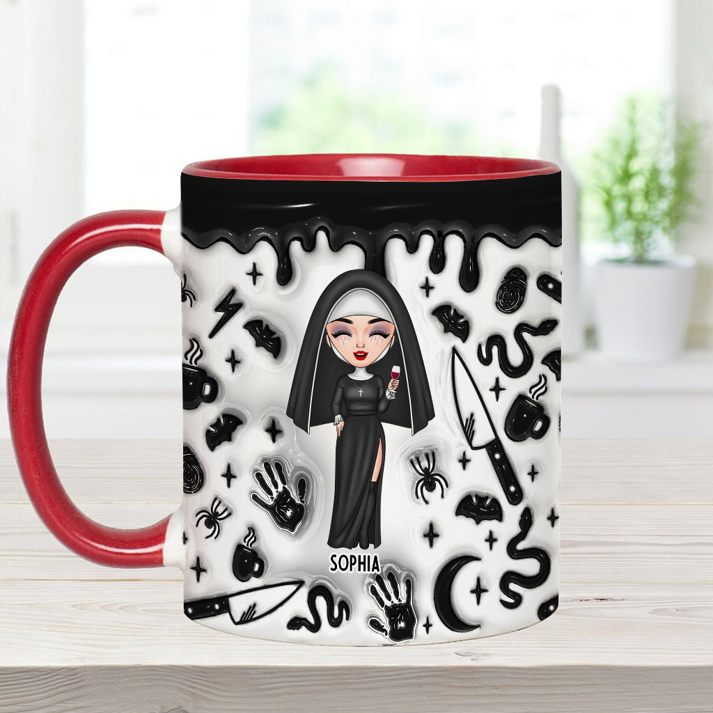Anxious, Stressed, True Crime Obsessed - Personalized Accent Mug