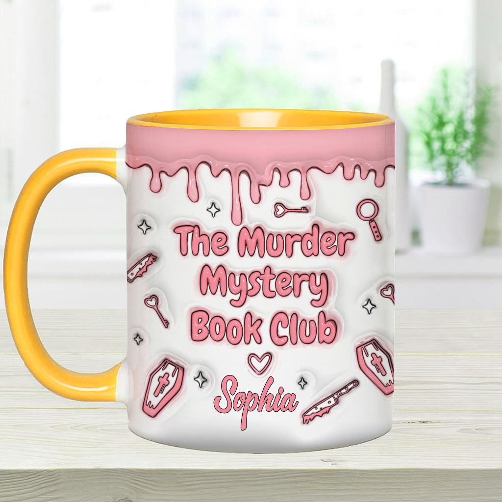 The Murder Mystery Book Club - Personalized Accent Mug