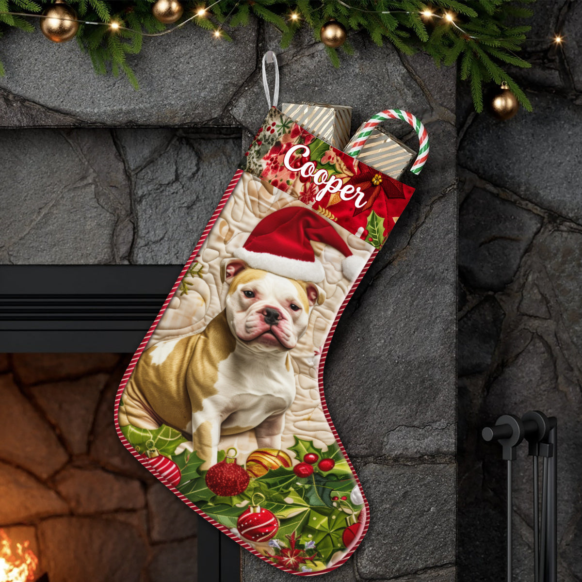 Merry Christmas - Personalized Dog Christmas Stockings