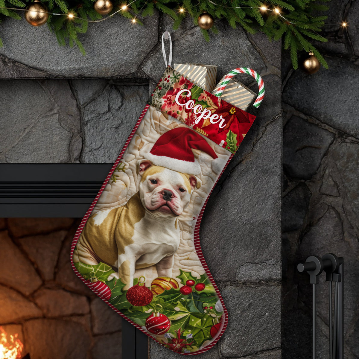 Merry Christmas - Personalized Dog Christmas Stockings