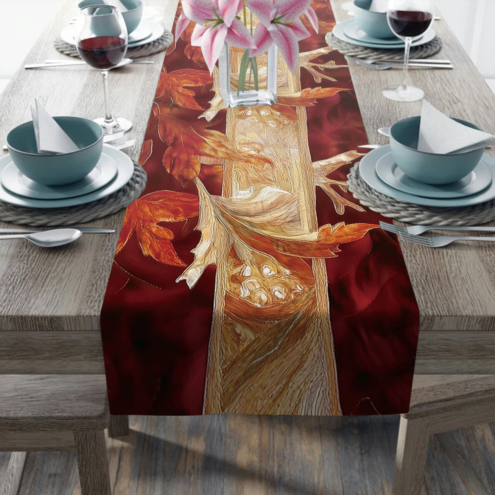 Fall For Jesus - Christian Table Runner