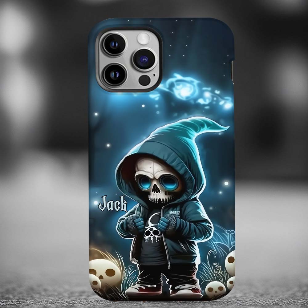 Cool Dude - Personalized Skull Full Print Phone Case
