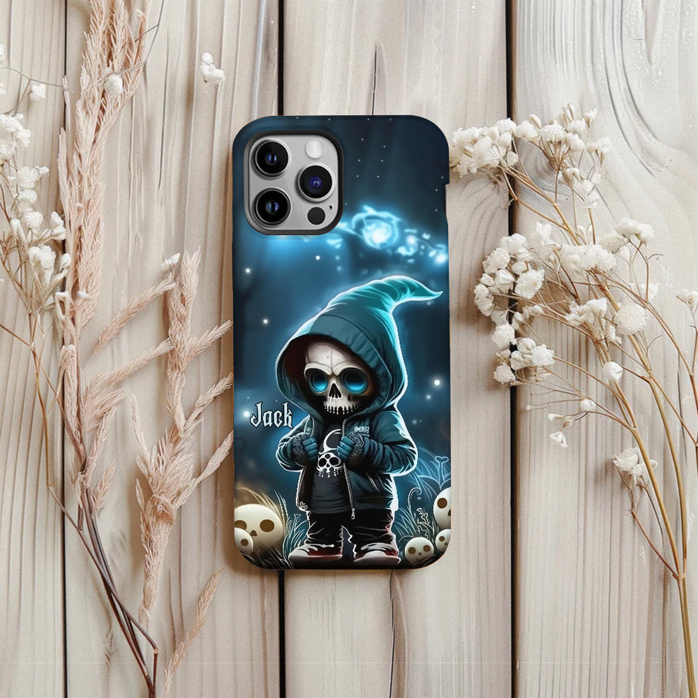 Cool Dude - Personalized Skull Full Print Phone Case