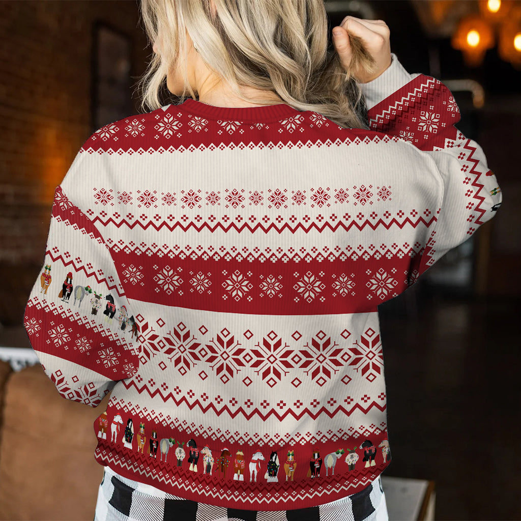 Oh What Fun It Is To Ride - Personalized Horse Ugly Sweater