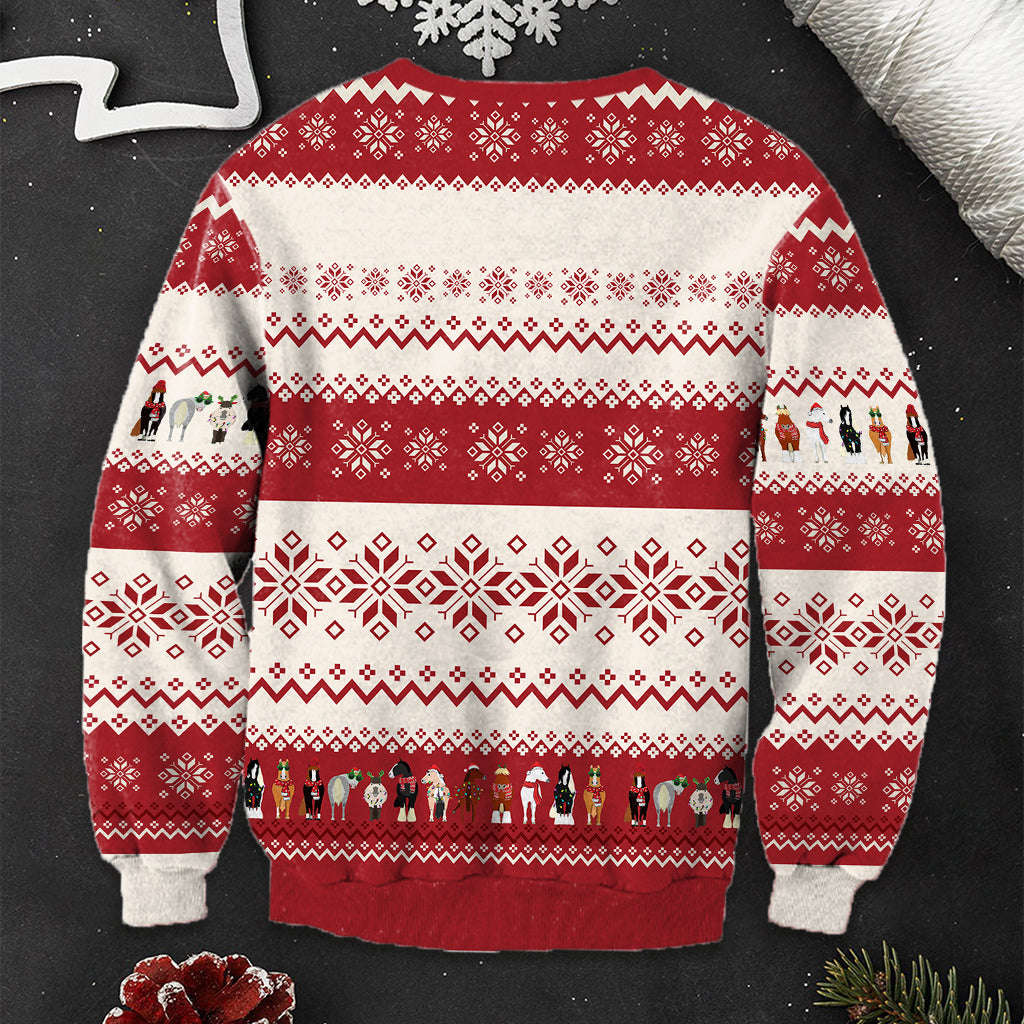 Oh What Fun It Is To Ride - Personalized Horse Ugly Sweater