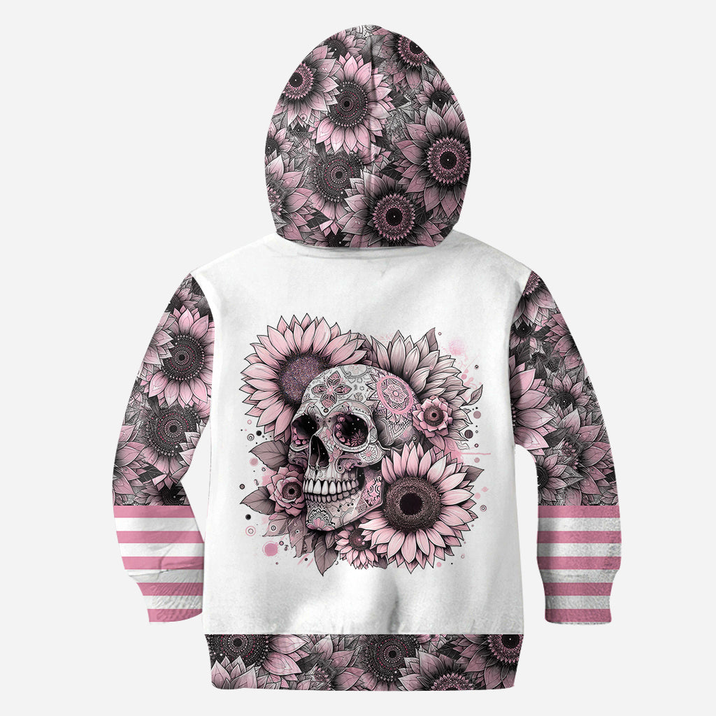 Sunflower Skull - Personalized Skull Hoodie and Leggings