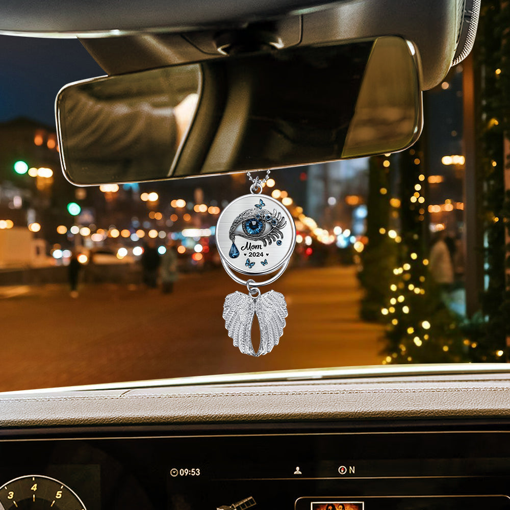 I Hide My Tears - Personalized Memorial Wings Ornament