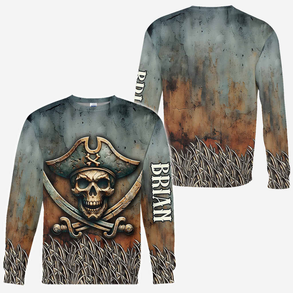Pirate Skull - Personalized Skull All Over Shirt