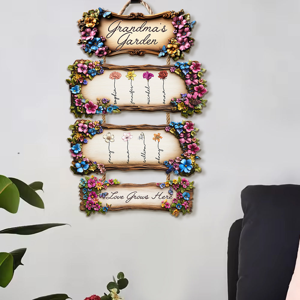 Grandma's Garden - Personalized Grandma Pallet Wood Sign