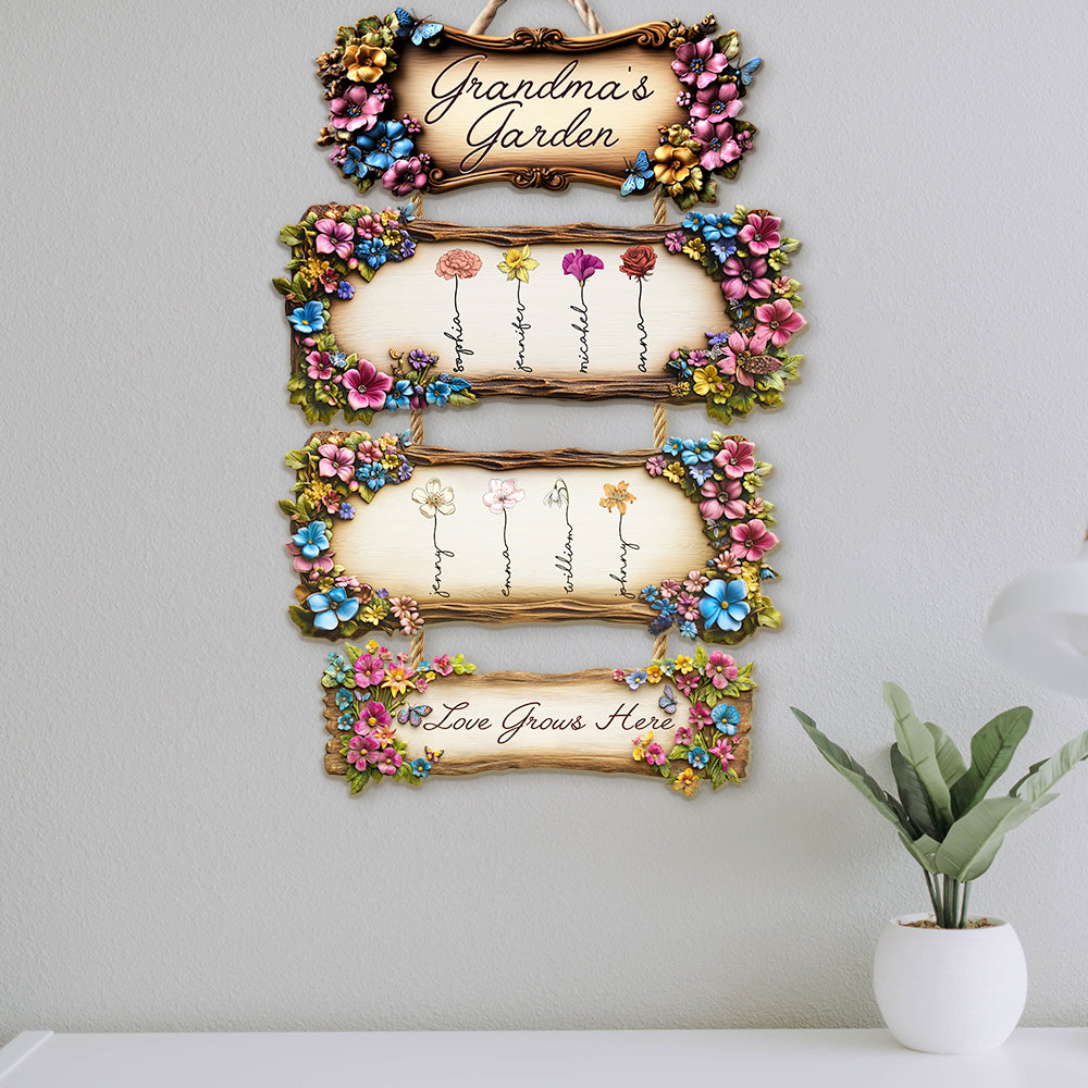 Grandma's Garden - Personalized Grandma Pallet Wood Sign