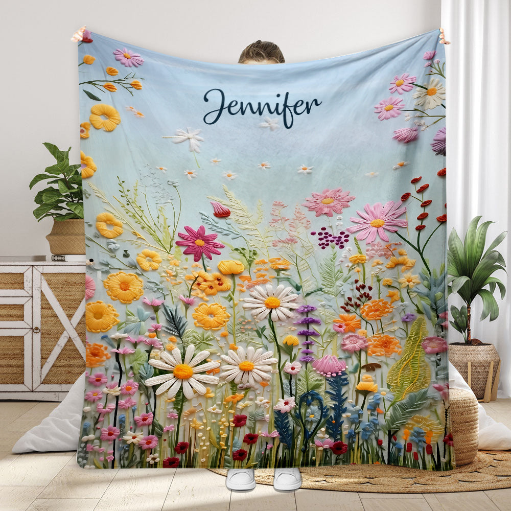 Flower Garden - Personalized Gardening Blanket