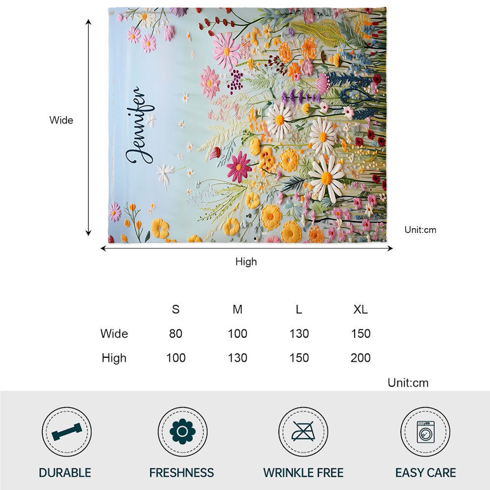 Flower Garden - Personalized Gardening Blanket