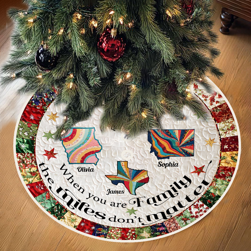 When You Are Family - Personalized Family Tree Skirt