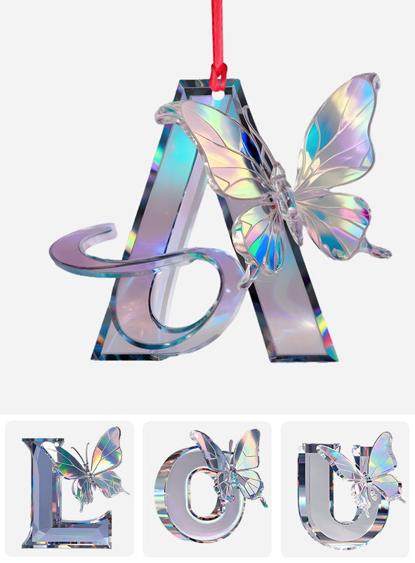 Love Butterfly - Personalized Butterfly Ornament