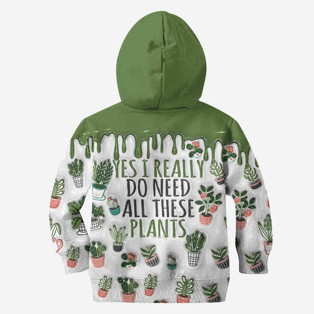 Yes I Need All These Plants - Personalized Gardening Hoodie and Leggings