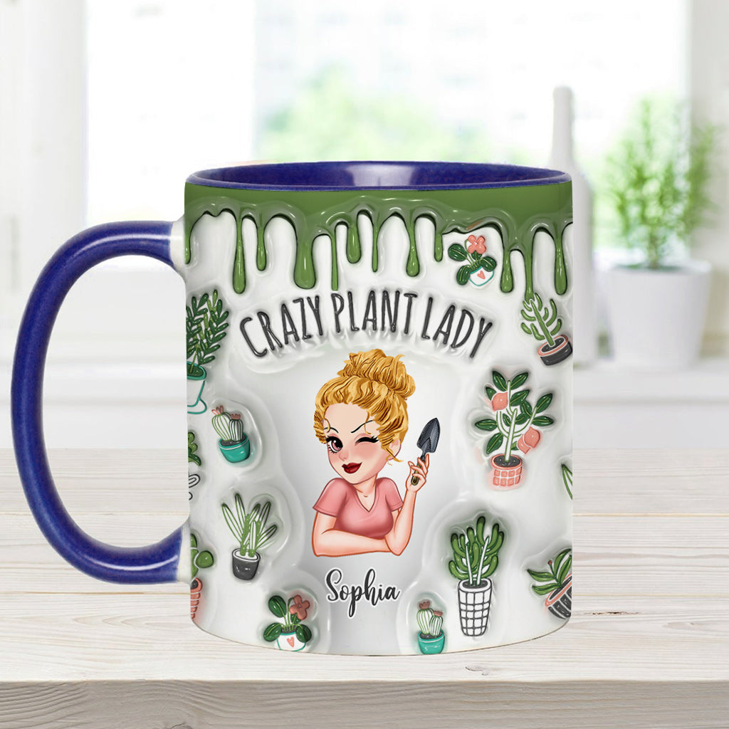 Crazy Plant Lady - Personalized Gardening Accent Mug