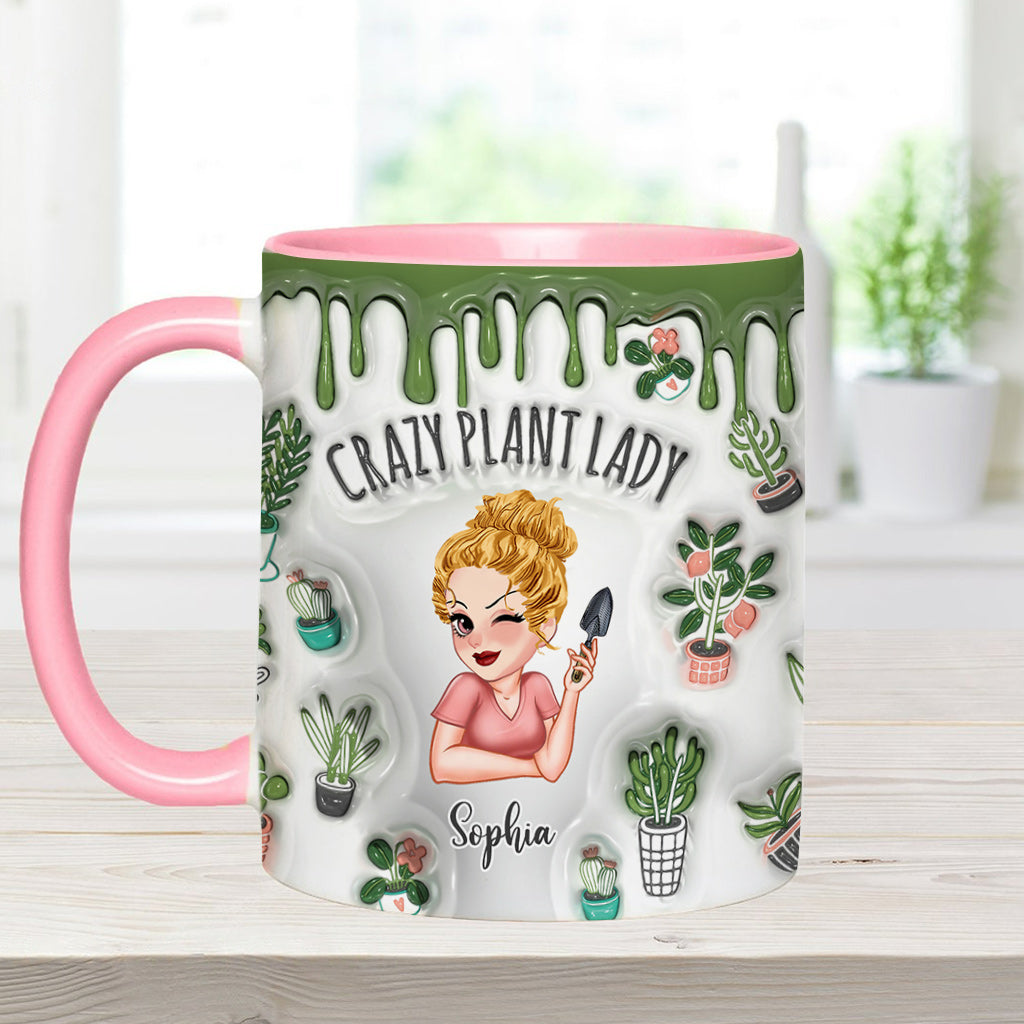 Crazy Plant Lady - Personalized Gardening Accent Mug
