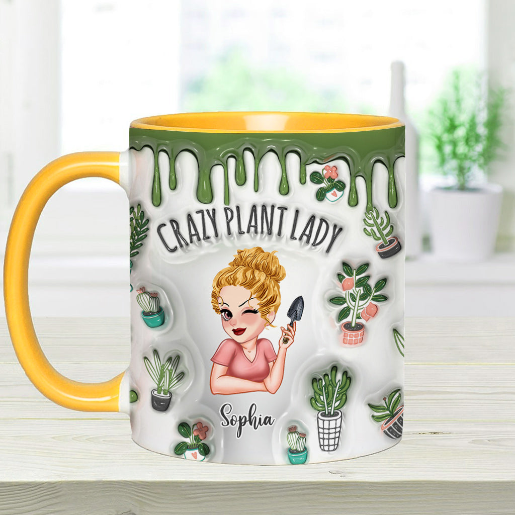 Crazy Plant Lady - Personalized Gardening Accent Mug
