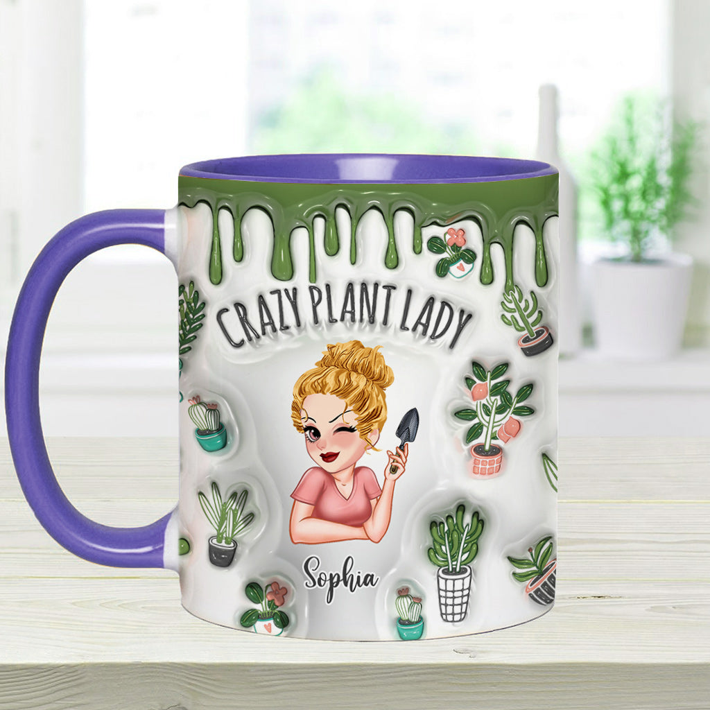 Crazy Plant Lady - Personalized Gardening Accent Mug