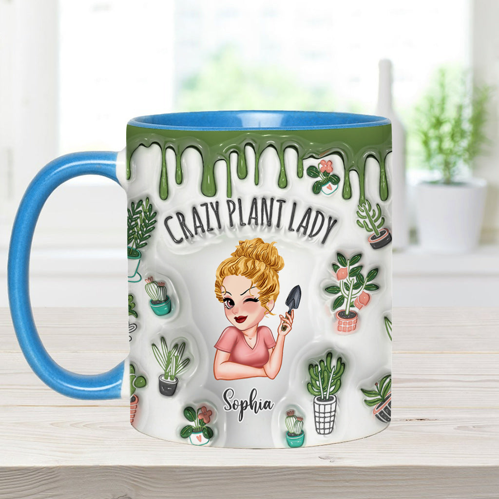Crazy Plant Lady - Personalized Gardening Accent Mug
