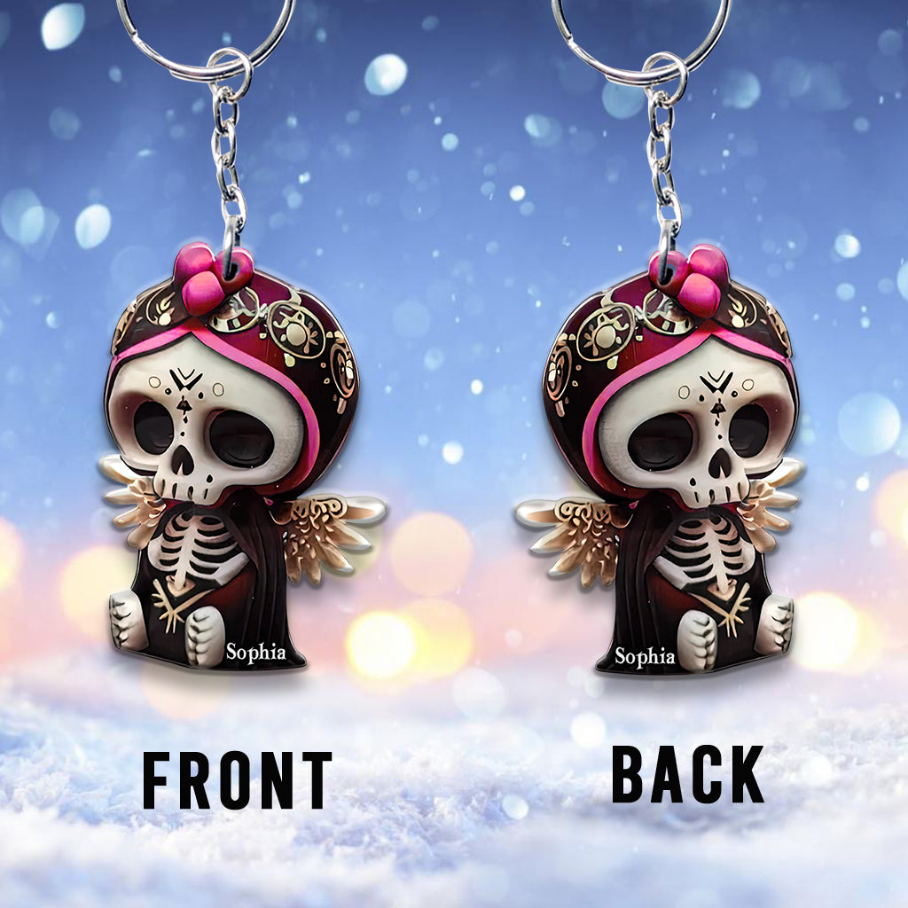 Cute Skull - Personalized Skull Keychain