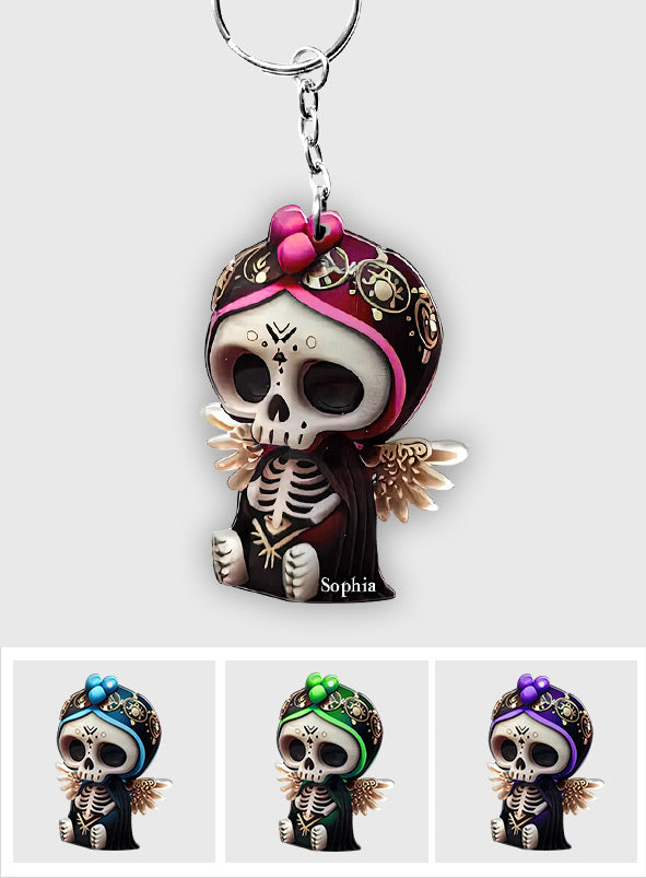 Cute Skull - Personalized Skull Keychain