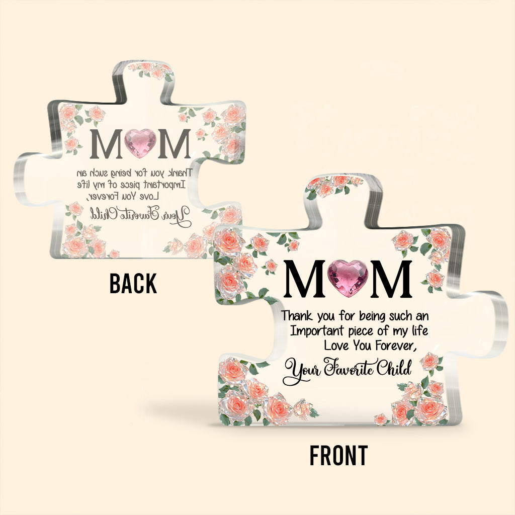 Thank You Mom, BirthStone Personalize - Personalized Mother Custom Shaped Acrylic Plaque