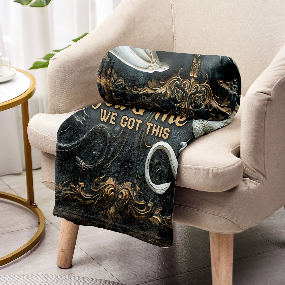 You & Me We Got This - Personalized Dragon Blanket